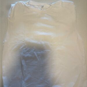 Casual White Sleeveless Top